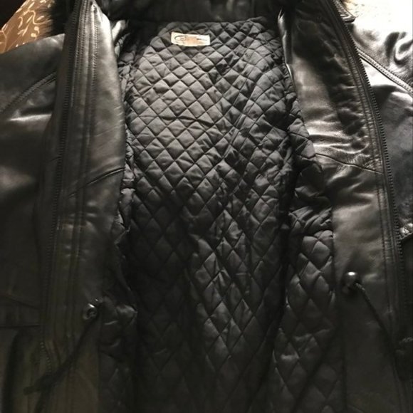 Women Winter Leather Jacket - Picture 2 of 2
